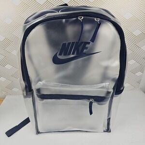 Nike Youth Heritage Crystal Backpack 25L Clear Blue PVC Free HV8920-907